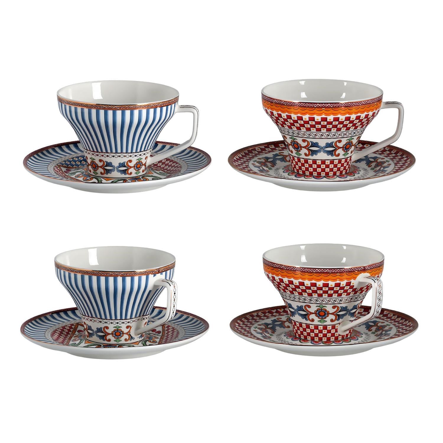 Berghoff Vivare Bone 4Lu Çay Fincanı Seti LYFG 079