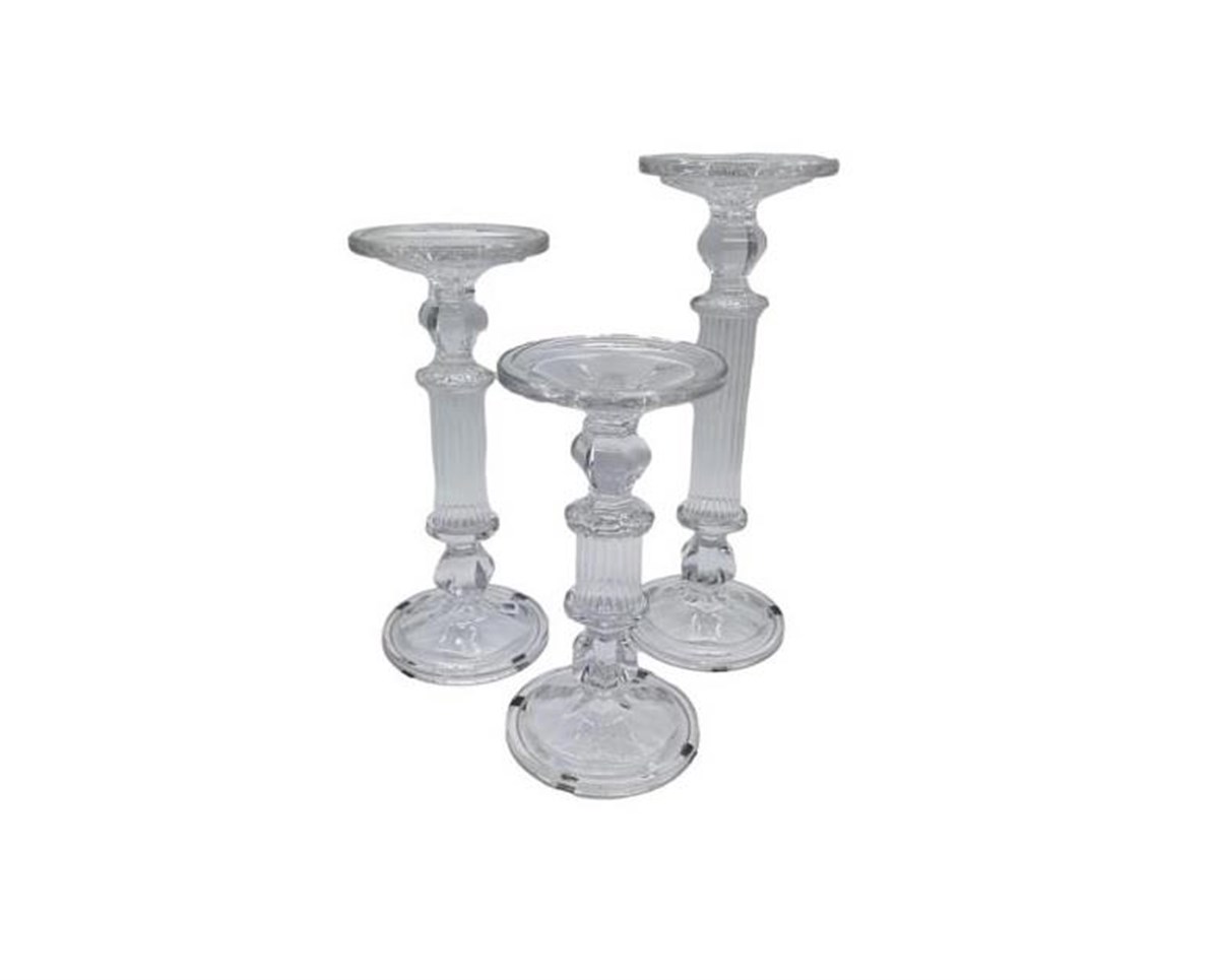 Crearthome 3lü Sütun Cam Mumluk 25-30-35 cm Kermanhome1