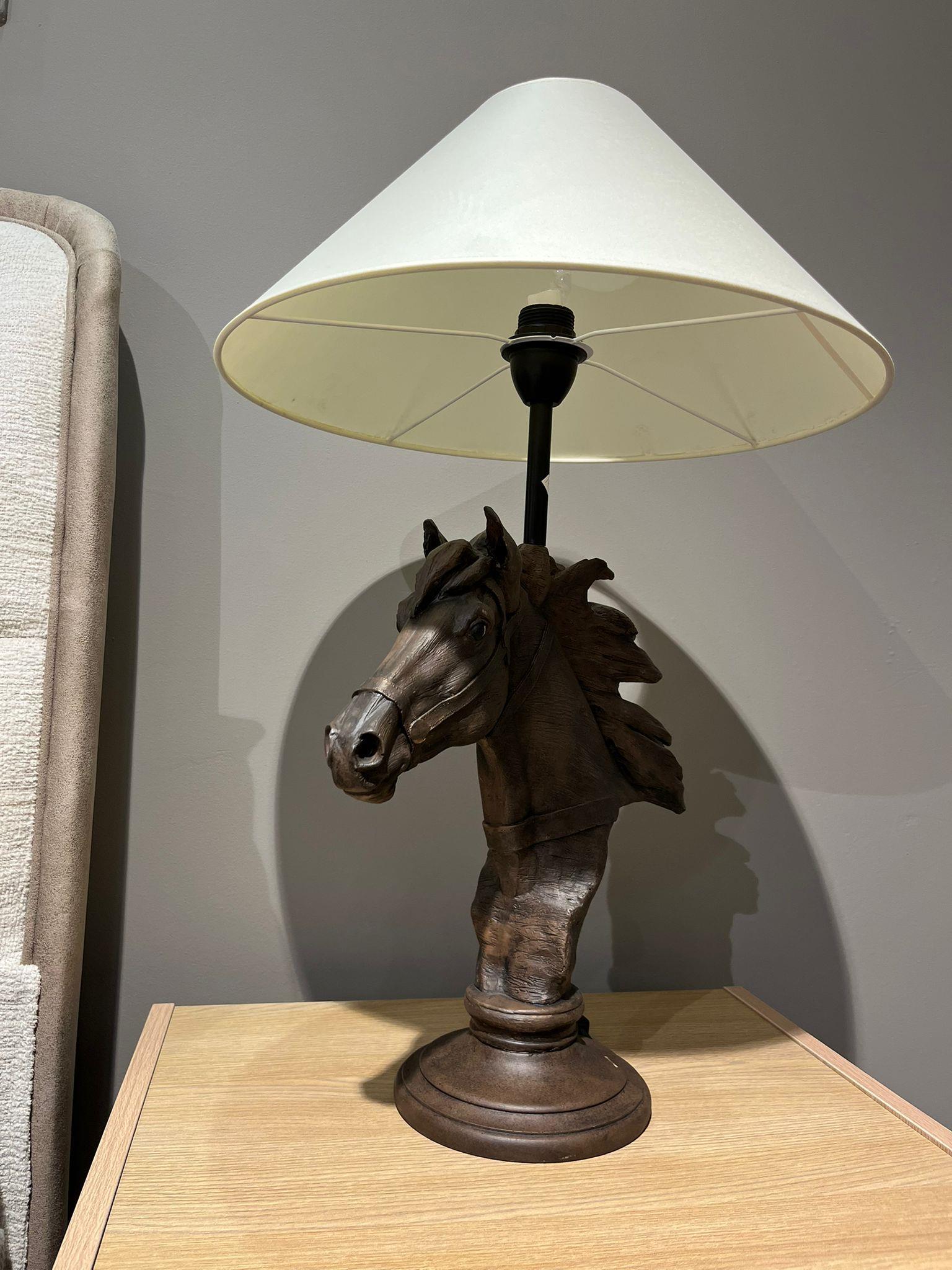 Crearthome At Büst Kahverengi Abajur Aydınlatma 70 Cm 