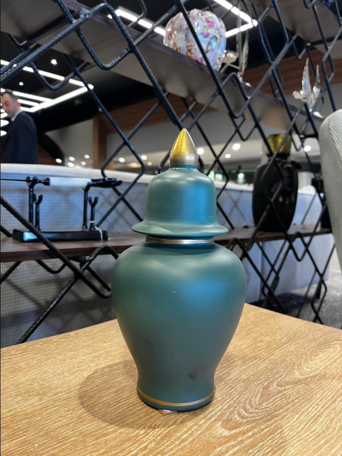 Crearthome Dekoratif Mat Yeşil Şah Küp Küçük Boy Outlet