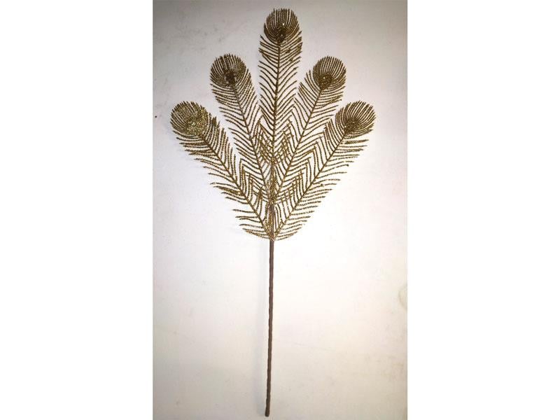 Crearthome Gold Simli Tavus Kuşu Dalı C501.0463