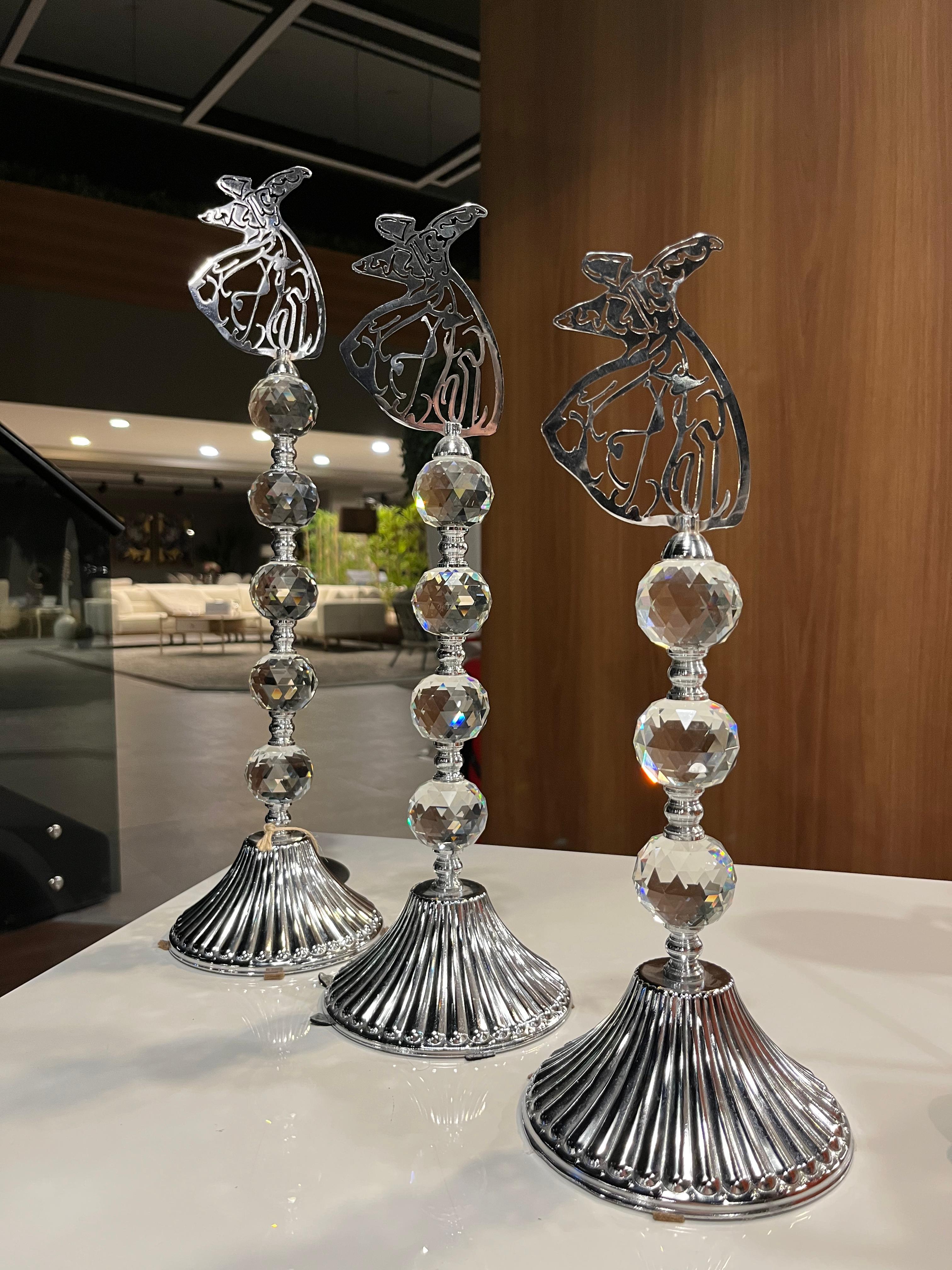 Crearthome Mevlana 3'lü Figür Metal Obje