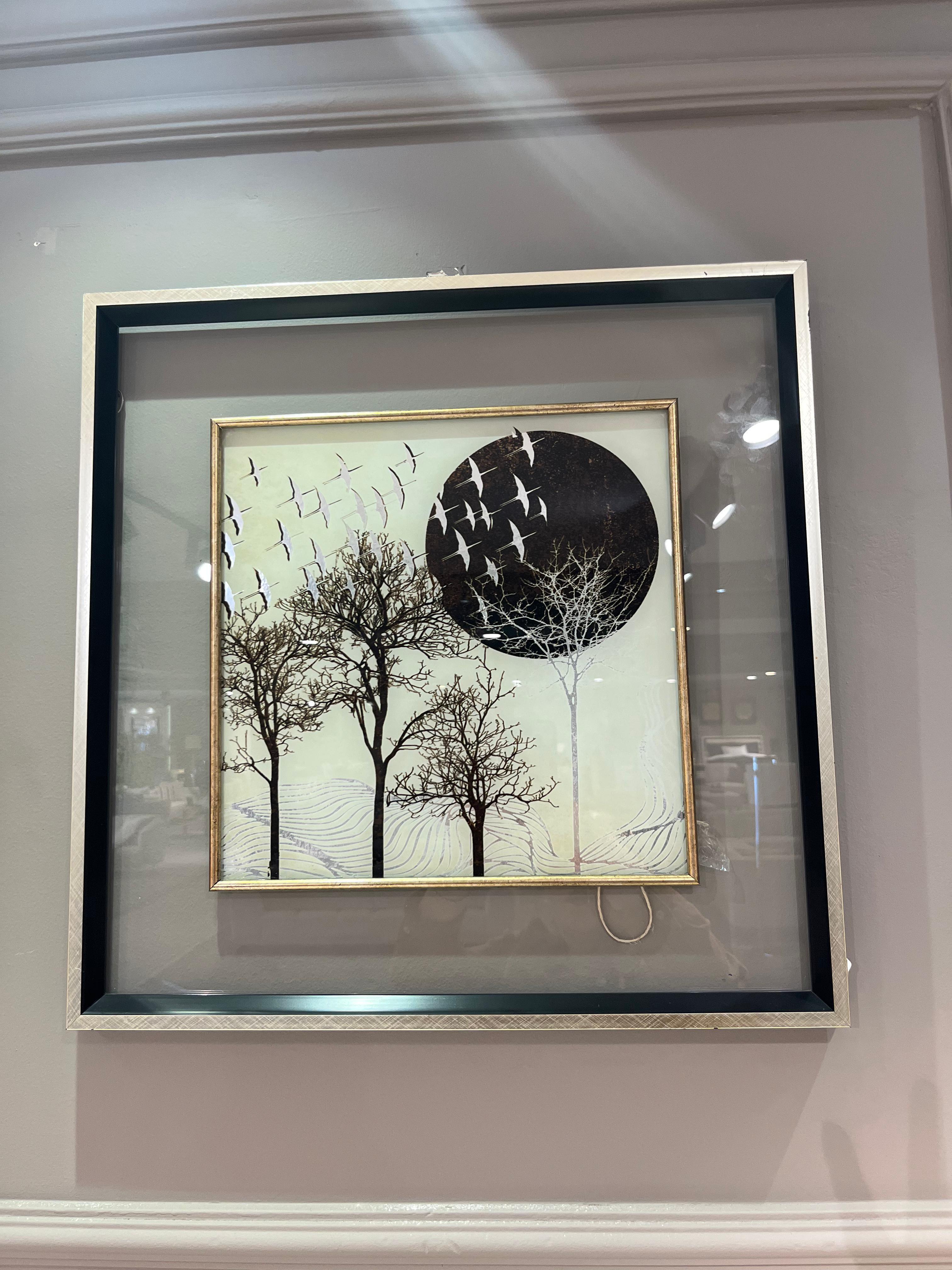 Crearthome Özverler Doku Consept Dolunay Tablo 53x53 Cm
