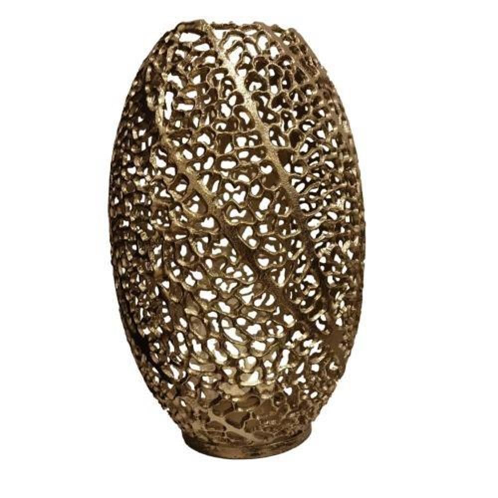 Lamedore Almeda Gold Dekoratif Vazo 25x25x38 cm 1AL-A2668S