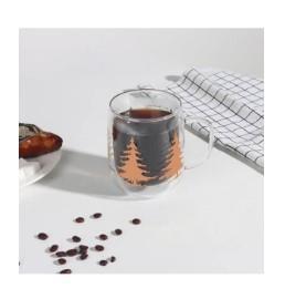 Linanware Çift Cidarlı Cam Bardak Hediyelik Kupa 500 ml DC130