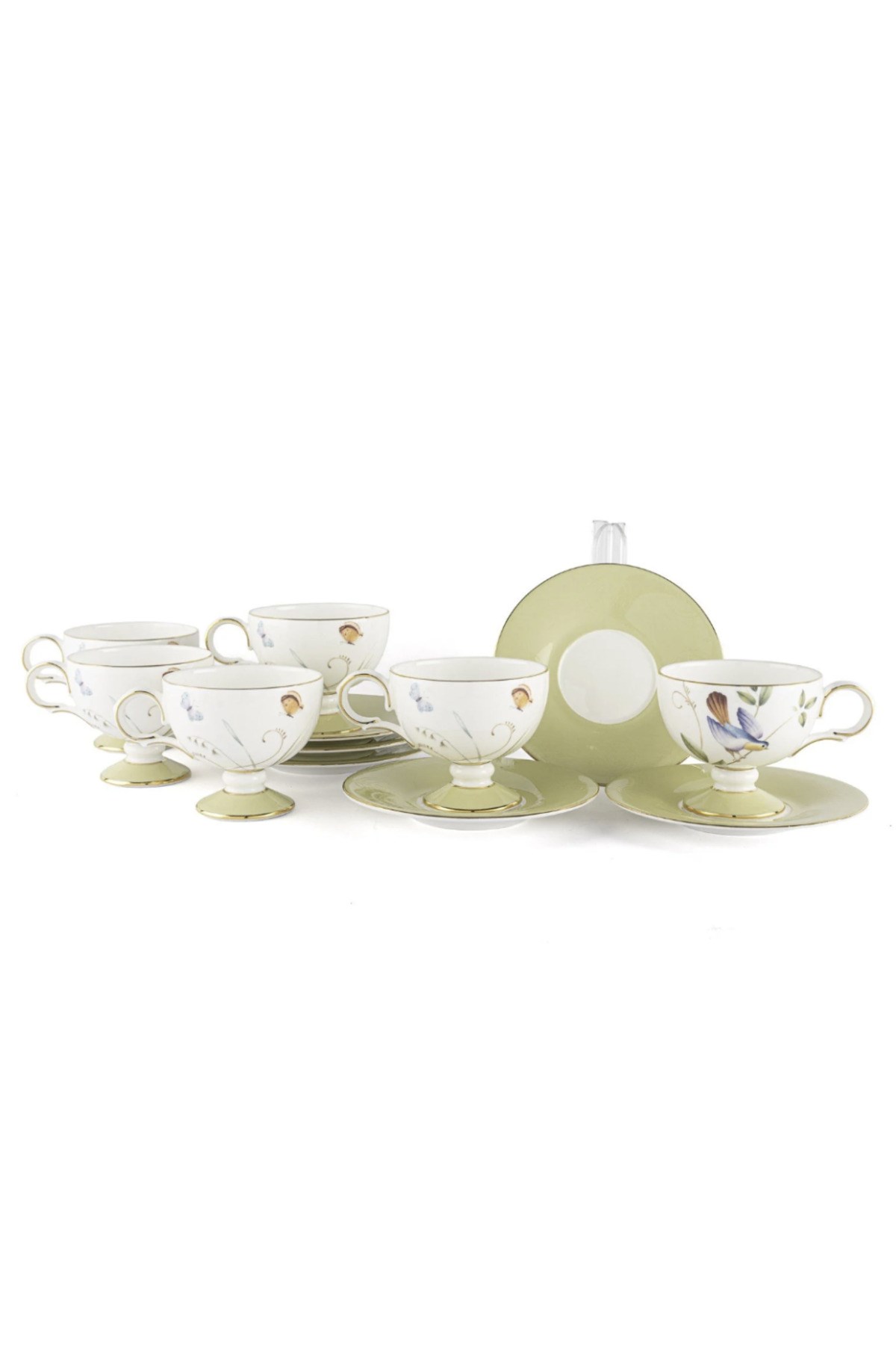 Mikasa Moor Green Garden 6lı Kahve Fincan Seti 90cc P367.117785