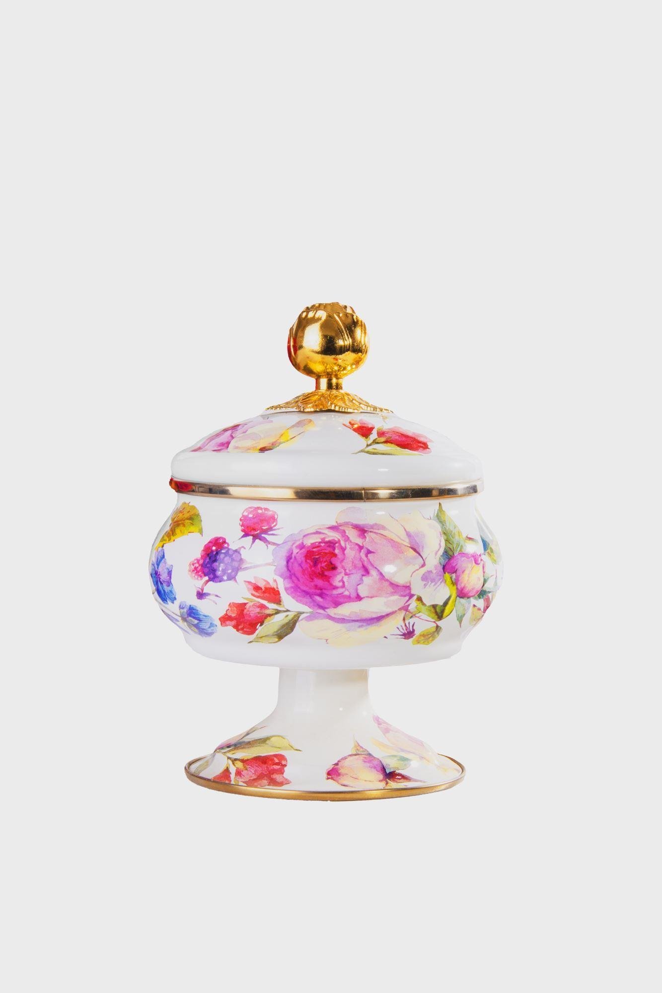 Miss Betty Rose Deluxe Ayaklı 18 Cm Emaye Şekerlik MİSS--16895-4