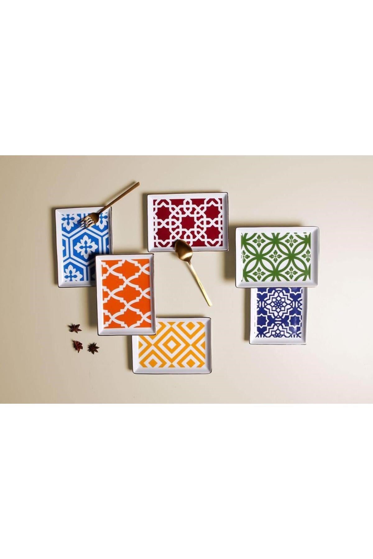 Morocco 6 Lı Pasta Takımı 18x13 Cm 04a P021973