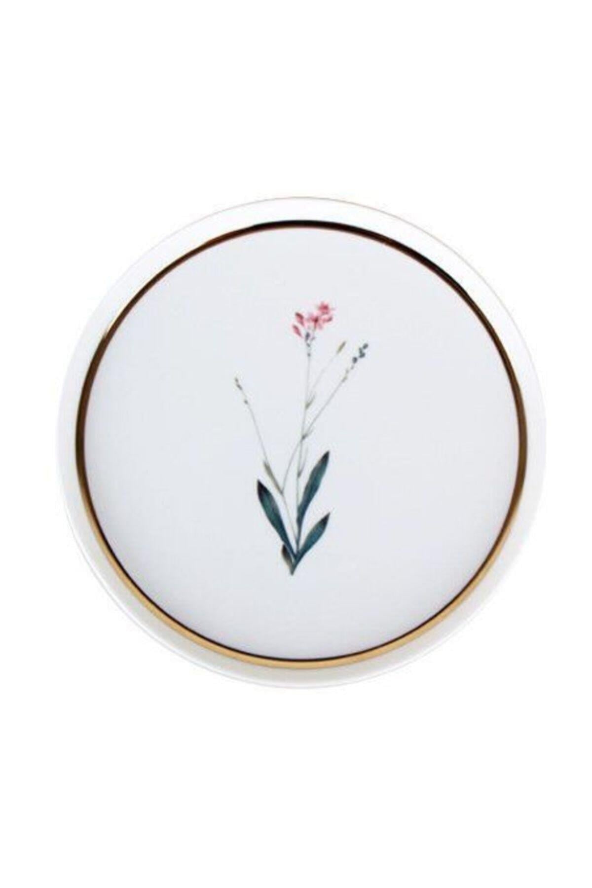 Porland Botanical Desen4 Düz Tabak Tabak 18cm 04ALM005065
