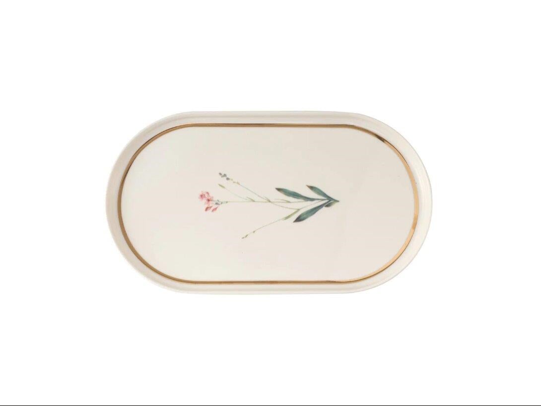 Porland Botanical Desen4 Kayık Tabak 28cm 04ALM007654