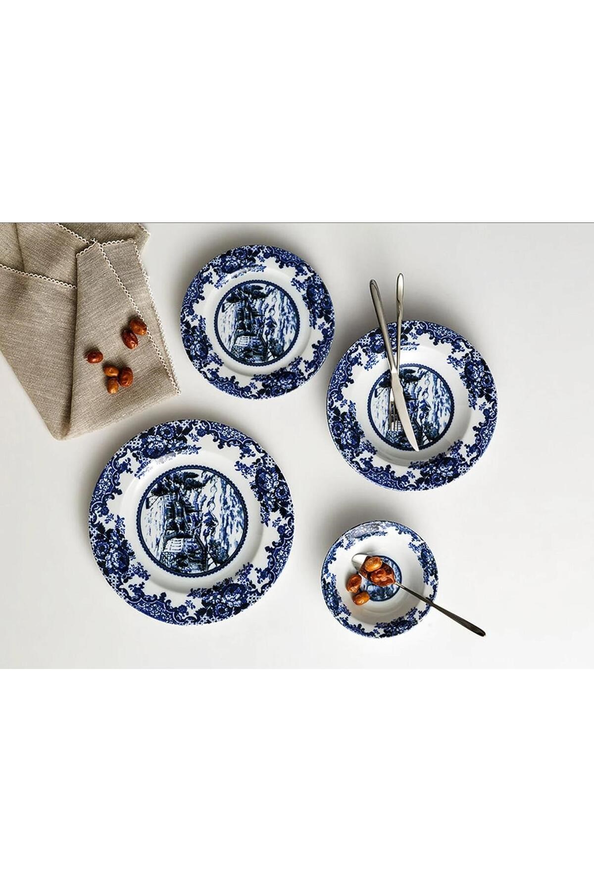 Porland Floransa 24 Parça 6 Kişilik Yemek Takımı (24.CM TABAK) 04POR034297 