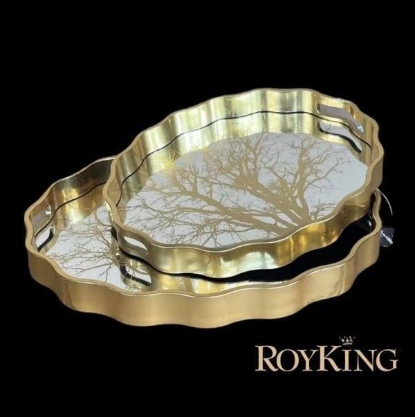 Royking 2 li Oval Tepsi 44x36-38x31 cm FX 062