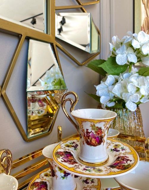 Royking Mabel 6 lı Kahve Fincan Seti 90 cc VRM 008 GOLD