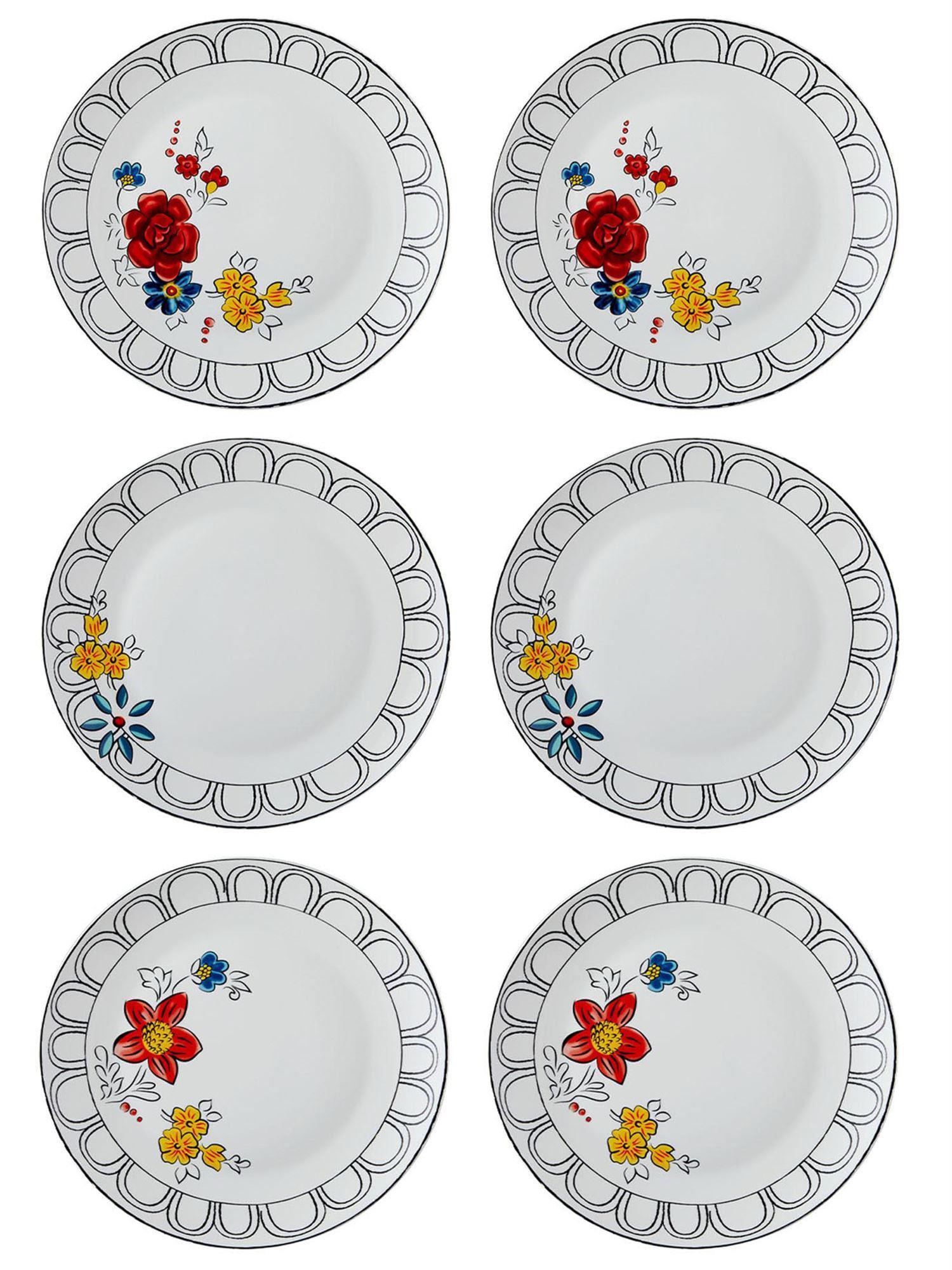 The Mia Fiore Servis Tabağı 6 Kişilik DNR0054
