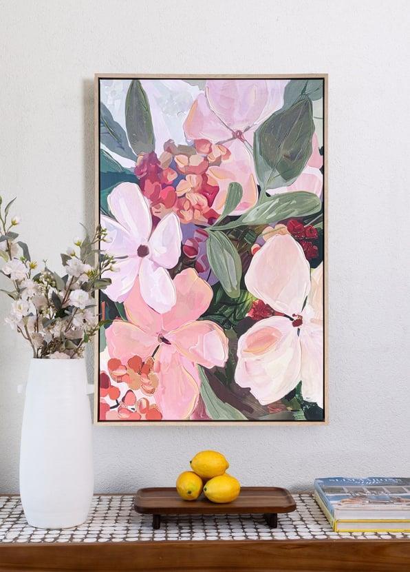 The Mia Floral Kanvas Tablo 60x90 cm TBL0069