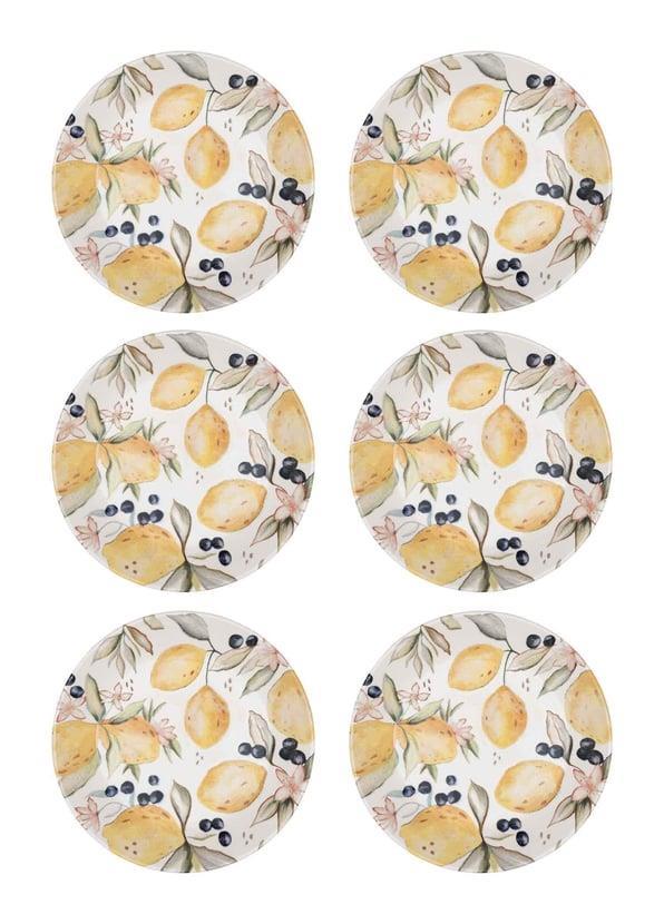 The Mia Limoncello Yemek Tabağı 6lı Set 20CM LMN019