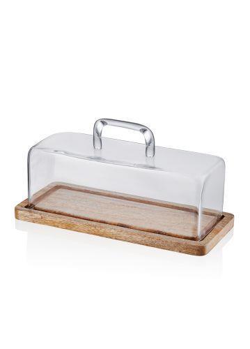 The Mia Madera Kek Saklama Fanusu 15x32x14 cm CAM0393