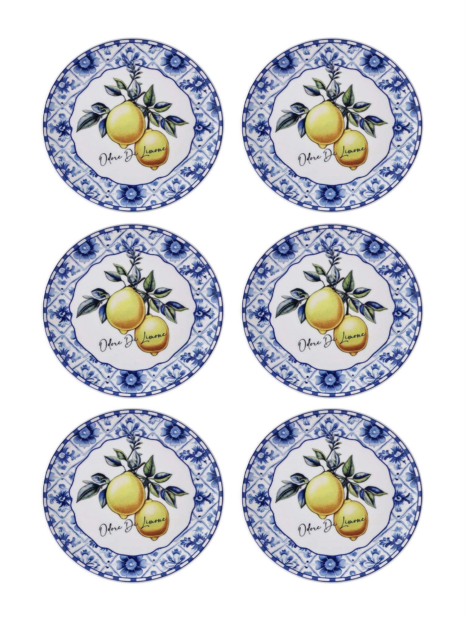The Mia Odore Di Limone Pasta Tabağı 6lı Set 19 cm ODL0001