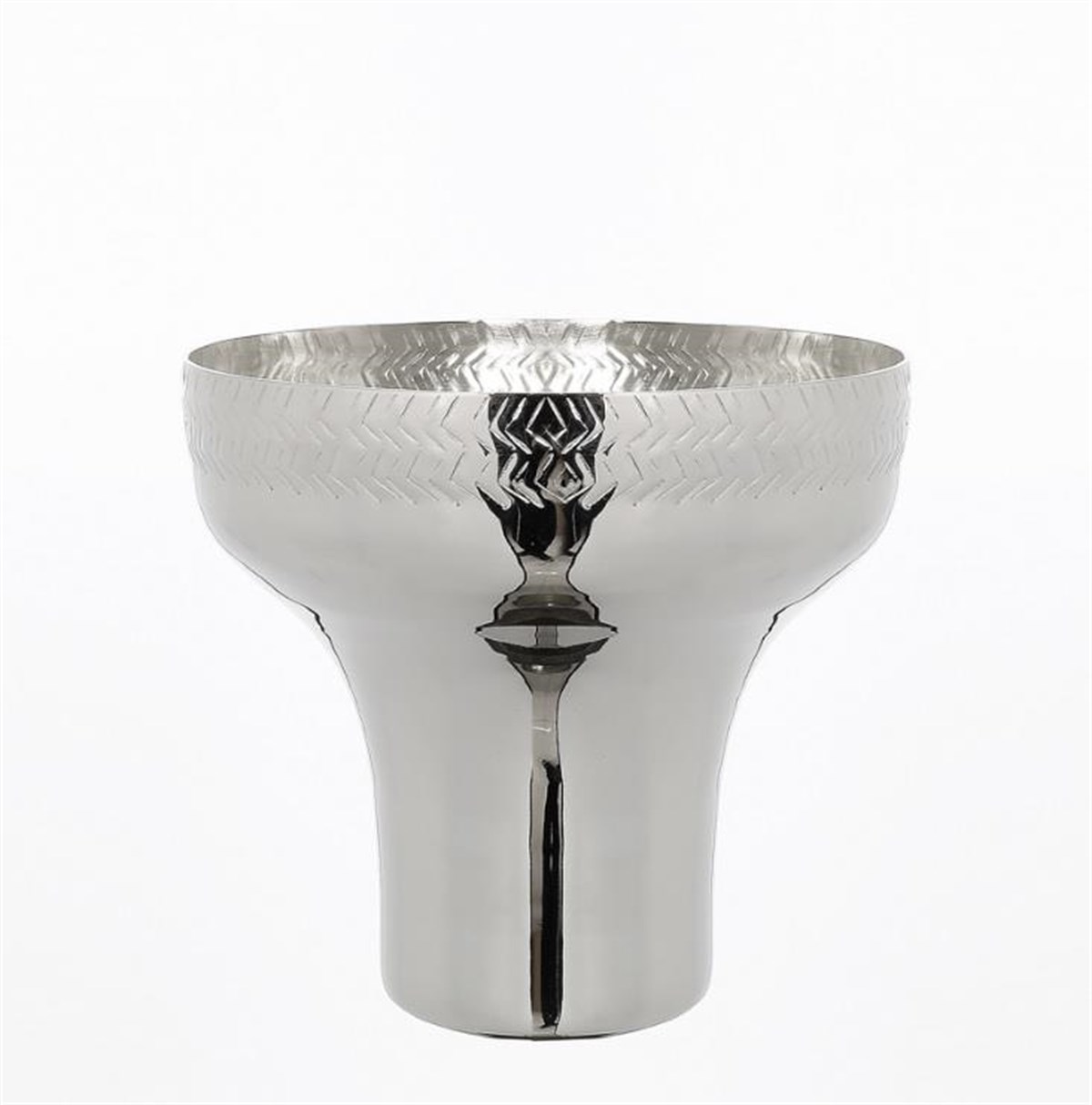 Vitale Desenli Orta Dekoratif Obje Silver 27X25CM AK.JA0046
