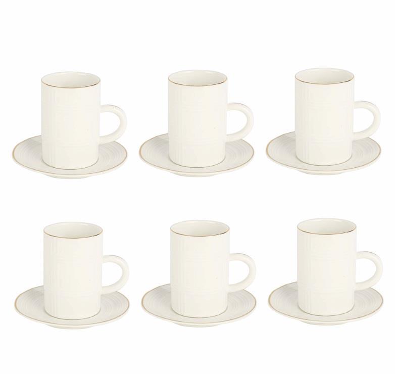 Vitale Porselen Double 6lı Kahve Fincanı Seti MTFK.0111