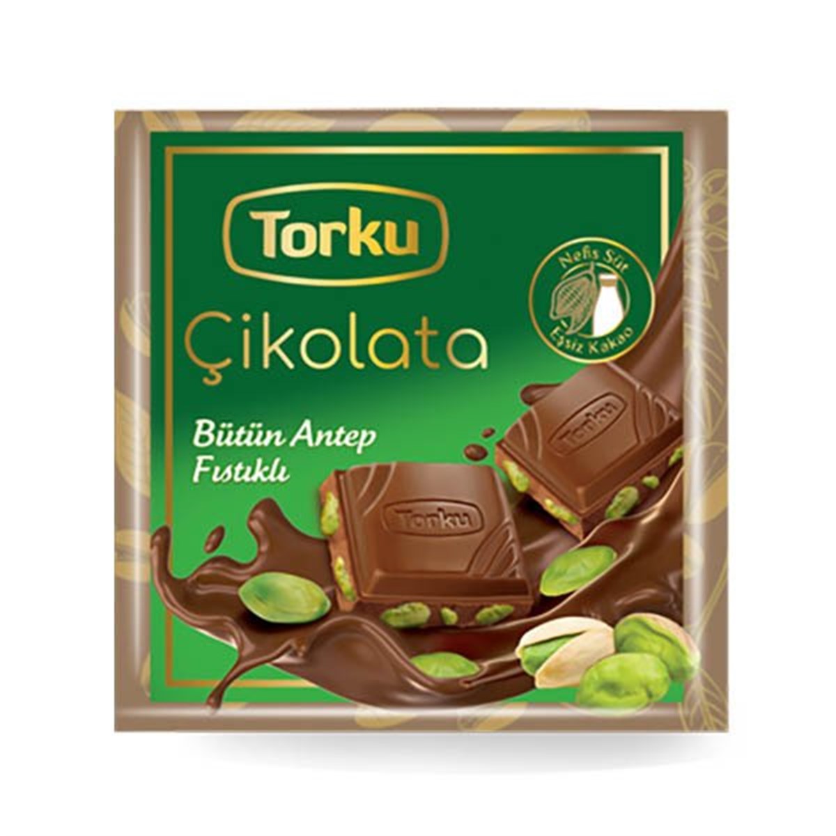 Torku A.Fıstıklı Sütlü Çikolata Zarf 65 Gr İstanbul İçi Online Siparişle  Kapında - Üçler Market