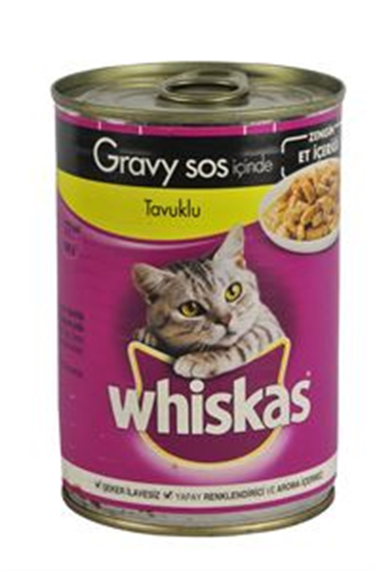 Whiskas Kedi Maması Tavuk Konserve 400 Gr İstanbul İçi Online Siparişle  Kapında - Üçler Market