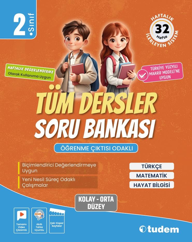 tudem egitim2. Sınıf Tüm Dersler Soru Bankası