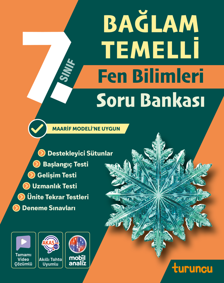 Turuncu7.Sınıf Bağlam Temelli Fen Bilimleri Soru Bankası