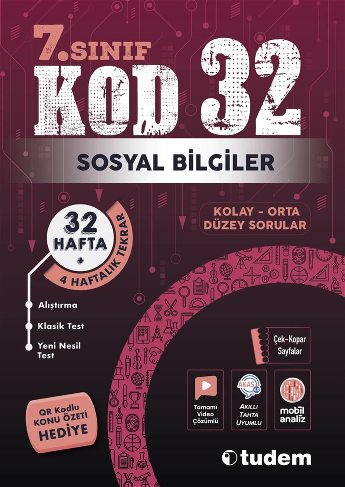 tudem egitim7. Sınıf Sosyal Bilgiler Kod 32
