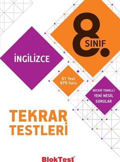 8.Sınıf İngilizce Tekrar Testleri