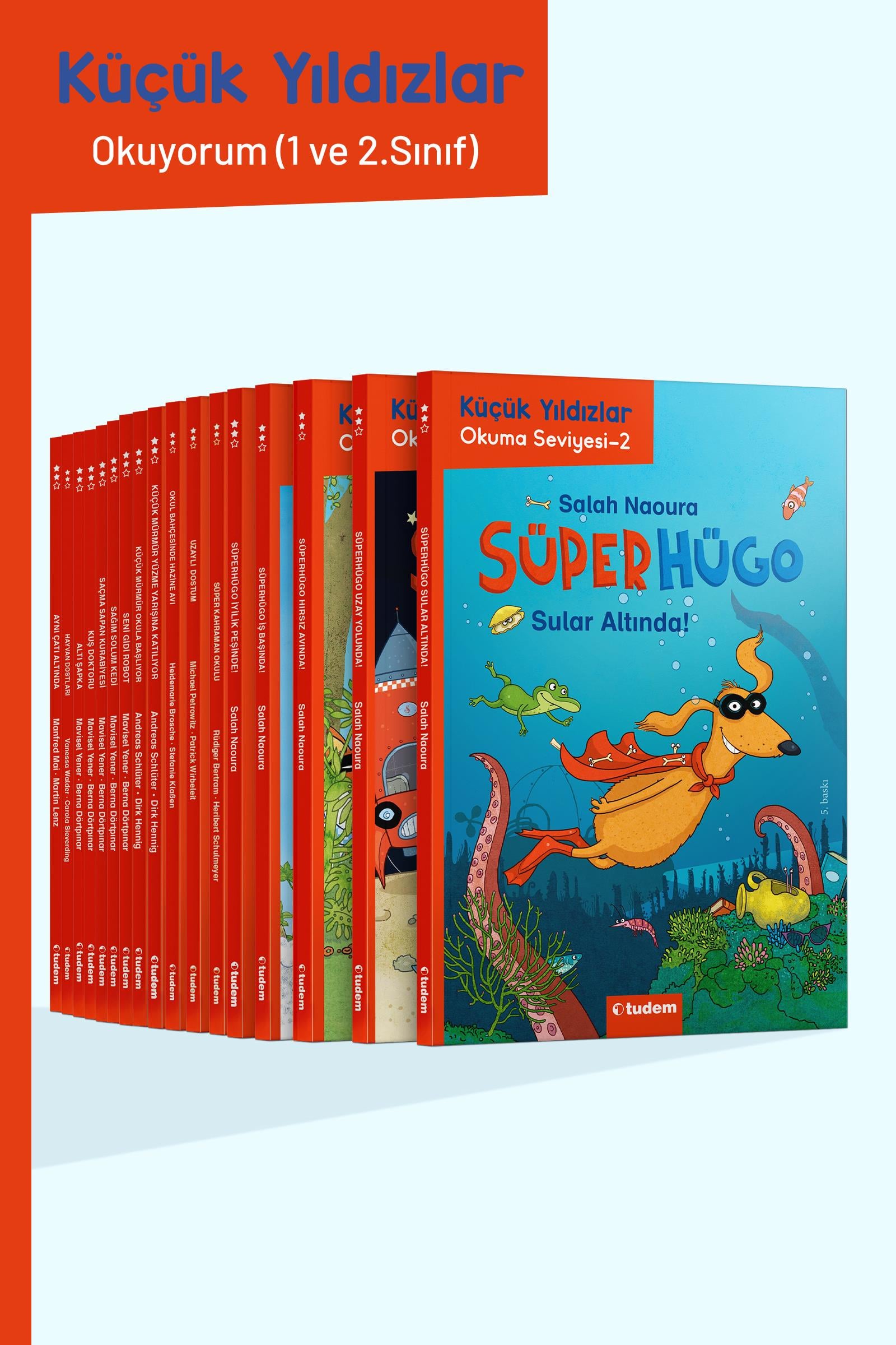 tudemKüçük Yıldızlar: Okuyorum 1 ve 2. sınıf (17 Kitap)