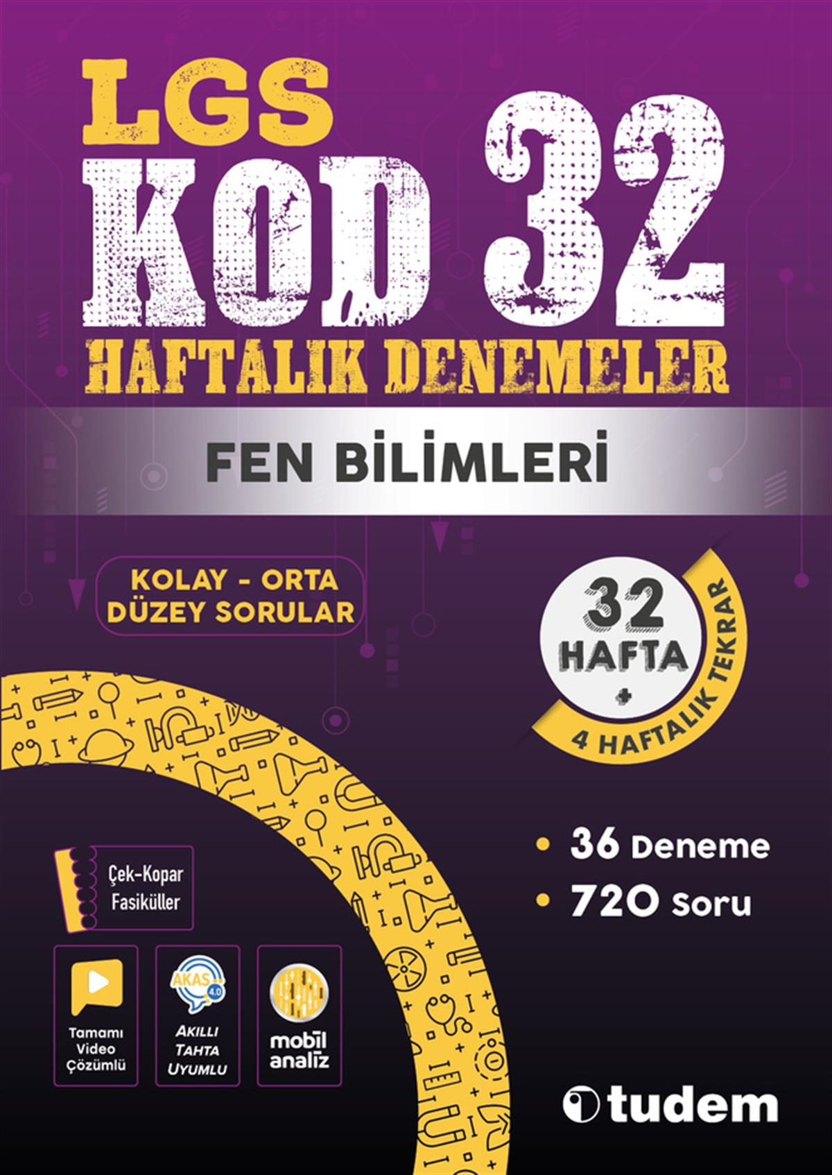tudem egitimLGS Kod 32 Haftalık Denemeler Fen Bilimleri