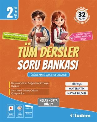 tudem egitim2. Sınıf Tüm Dersler Soru Bankası