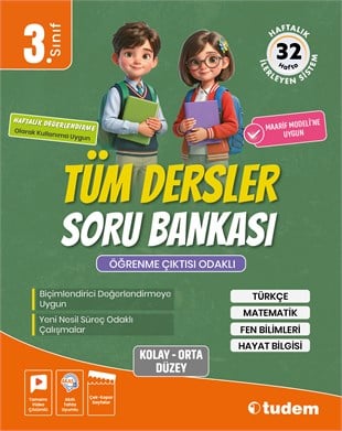 tudem egitim3. Sınıf Tüm Dersler Soru Bankası