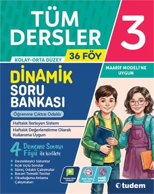 tudem egitim3. Sınıf Tüm Dersler Dinamik Soru Bankası