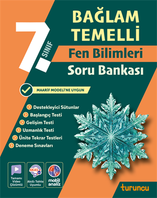 Turuncu7.Sınıf Bağlam Temelli Fen Bilimleri Soru Bankası