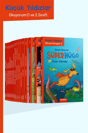 tudemKüçük Yıldızlar: Okuyorum 1 ve 2. sınıf (17 Kitap)