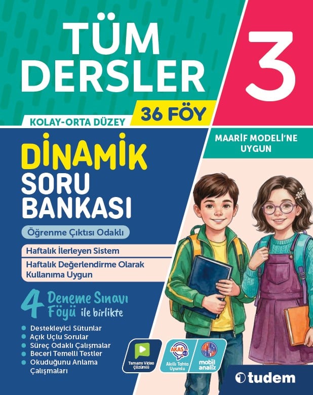tudem egitim3. Sınıf Tüm Dersler Dinamik Soru Bankası
