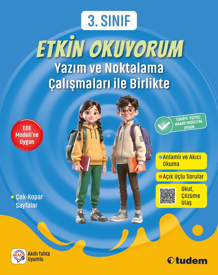 Eğitim Yayınları3. Sınıf Etkin Okuyorum - Yazım ve Noktalama Çalışmaları ile Birlikte