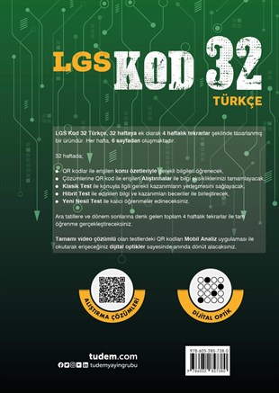 tudem egitimLGS Türkçe Kod 32