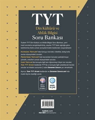 TYT Din Kültürü ve Ahlâk Bilgisi Soru Bankası