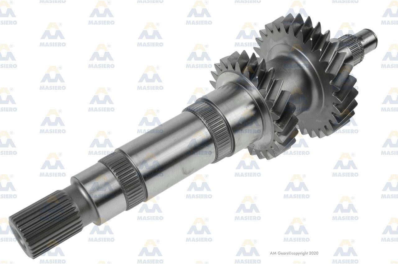(ZF TRANSMISSIONS 1323.304.052) (IVECO - 8871255) (NISSAN - 32241-MB90A) - Kamalı Mil // Main Shaft 24/29 T. - EURORICAMBI