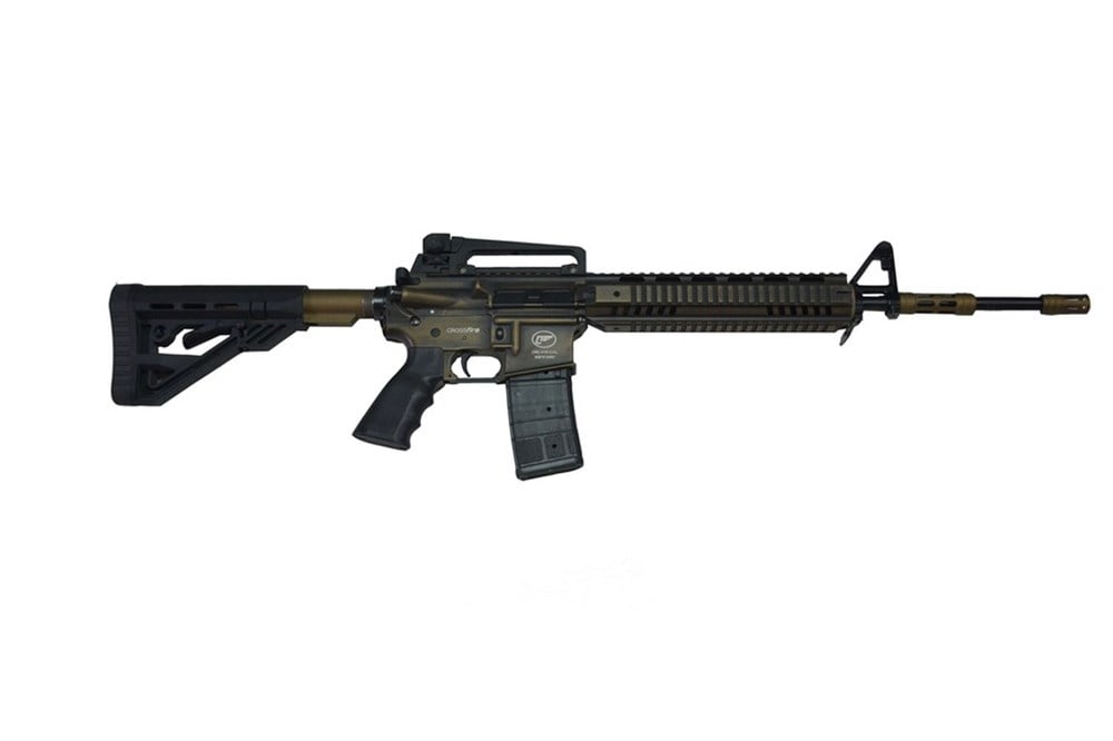 Ak-sa crossfire Metal el kundaklı 36 kalibre şarjörlü otomatik av tüfeği Bronz Eskitme