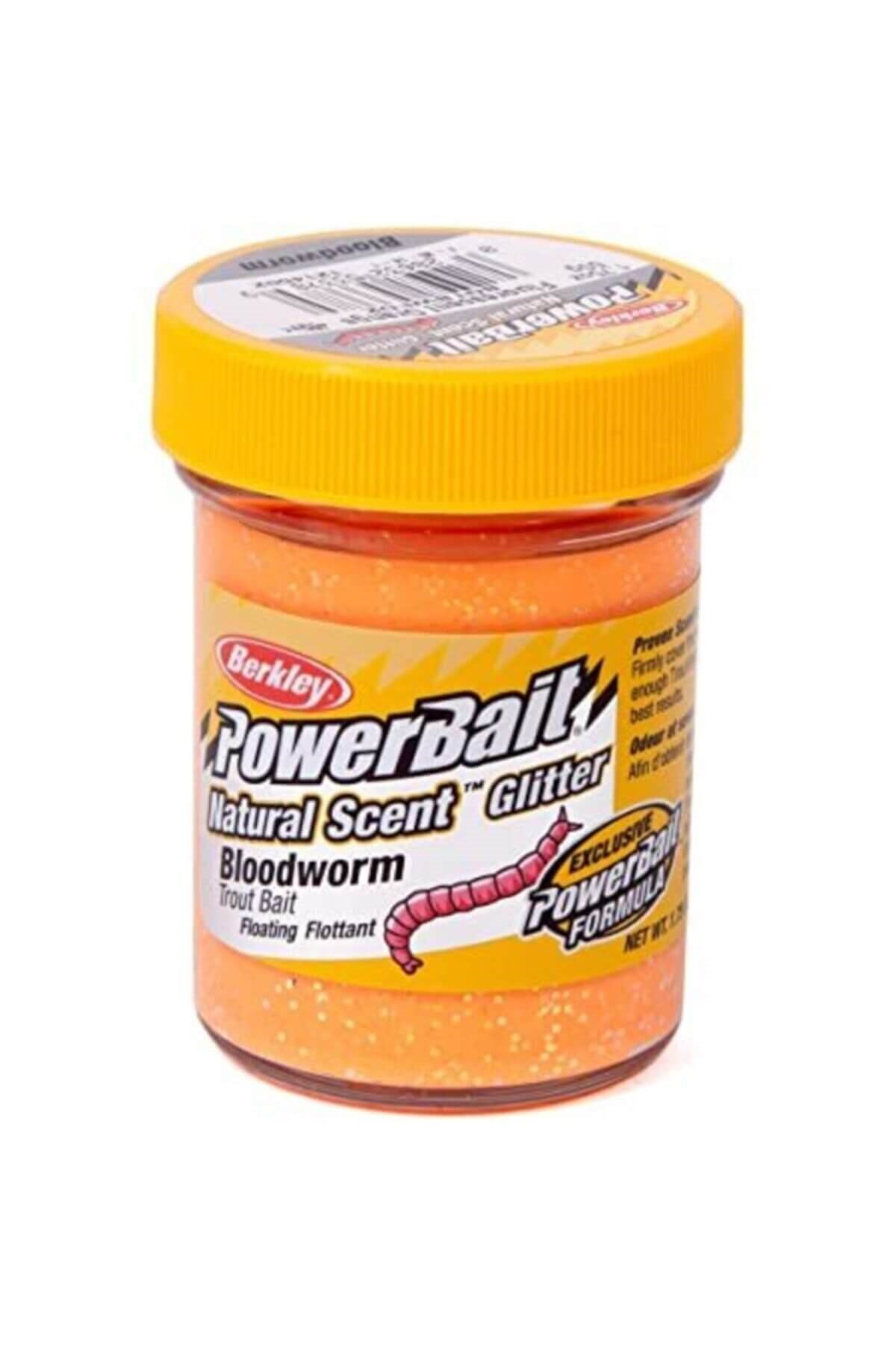 Berkley Power Bait Natural Scent Fl Orange Blood worm
