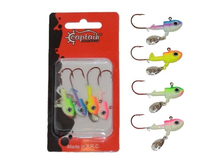 Captain 6416 Jig Head Rapstory 4'lü Mix Set Kaşıklı Jig Head 7 gr