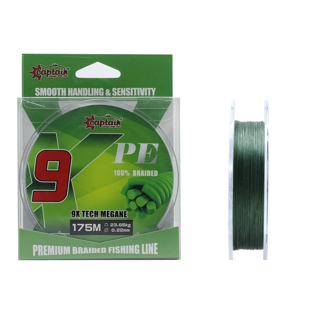 Captain X9 Megane Tech PE 9 Örgü Spin İpi 175mt Dark Green
