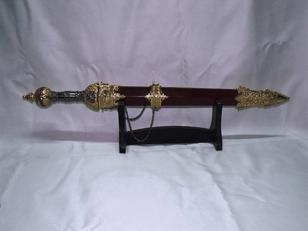 İşlemeli Standlı Kılınç