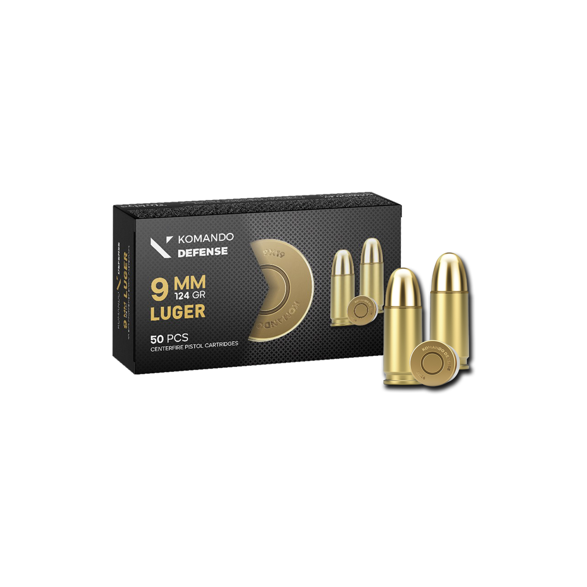 9X19 MM KOMANDO DEFENCE (FMJ 124 GRN) LUGER FİŞEK