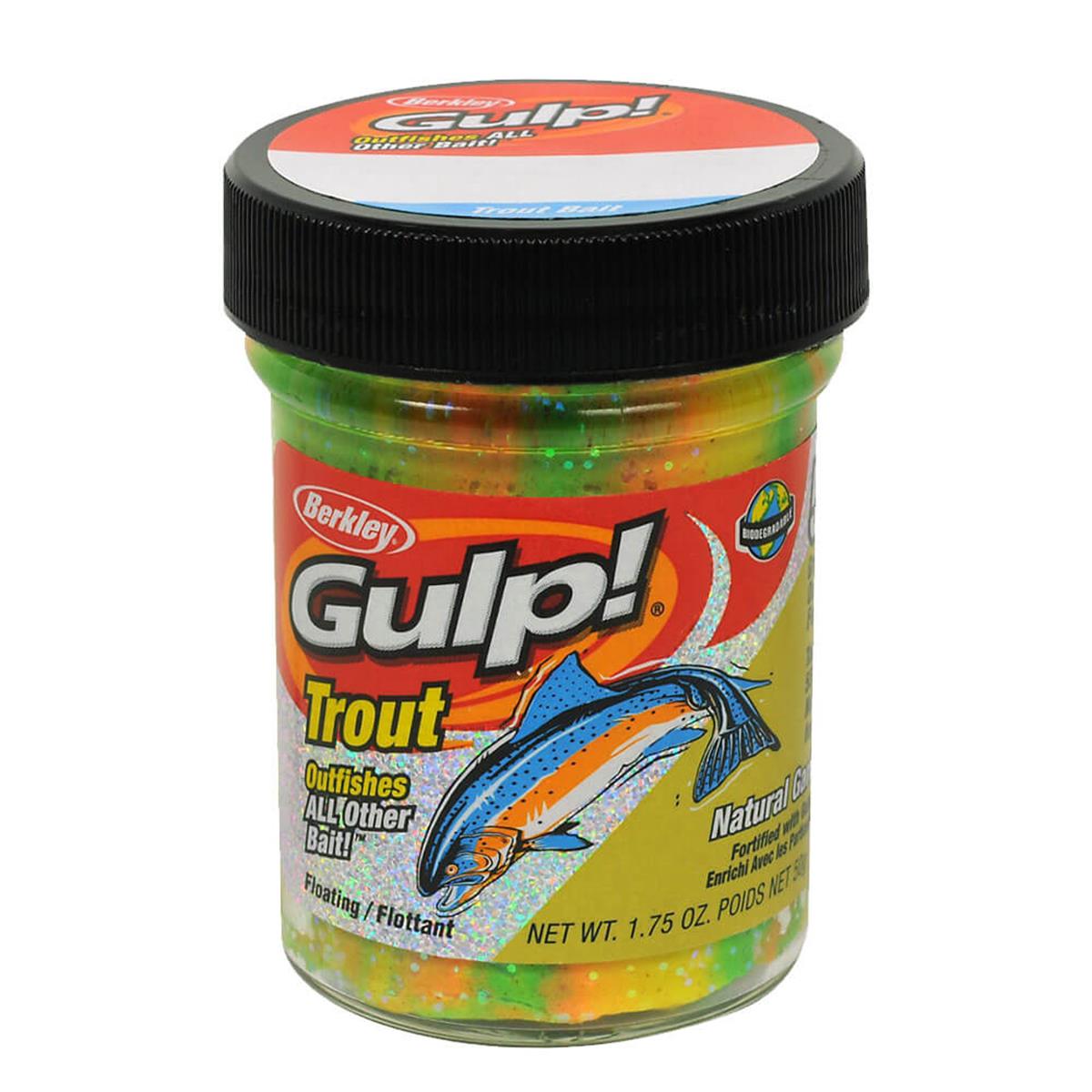Berkley Gulp Trout Dough Rainbow Candy Garlic