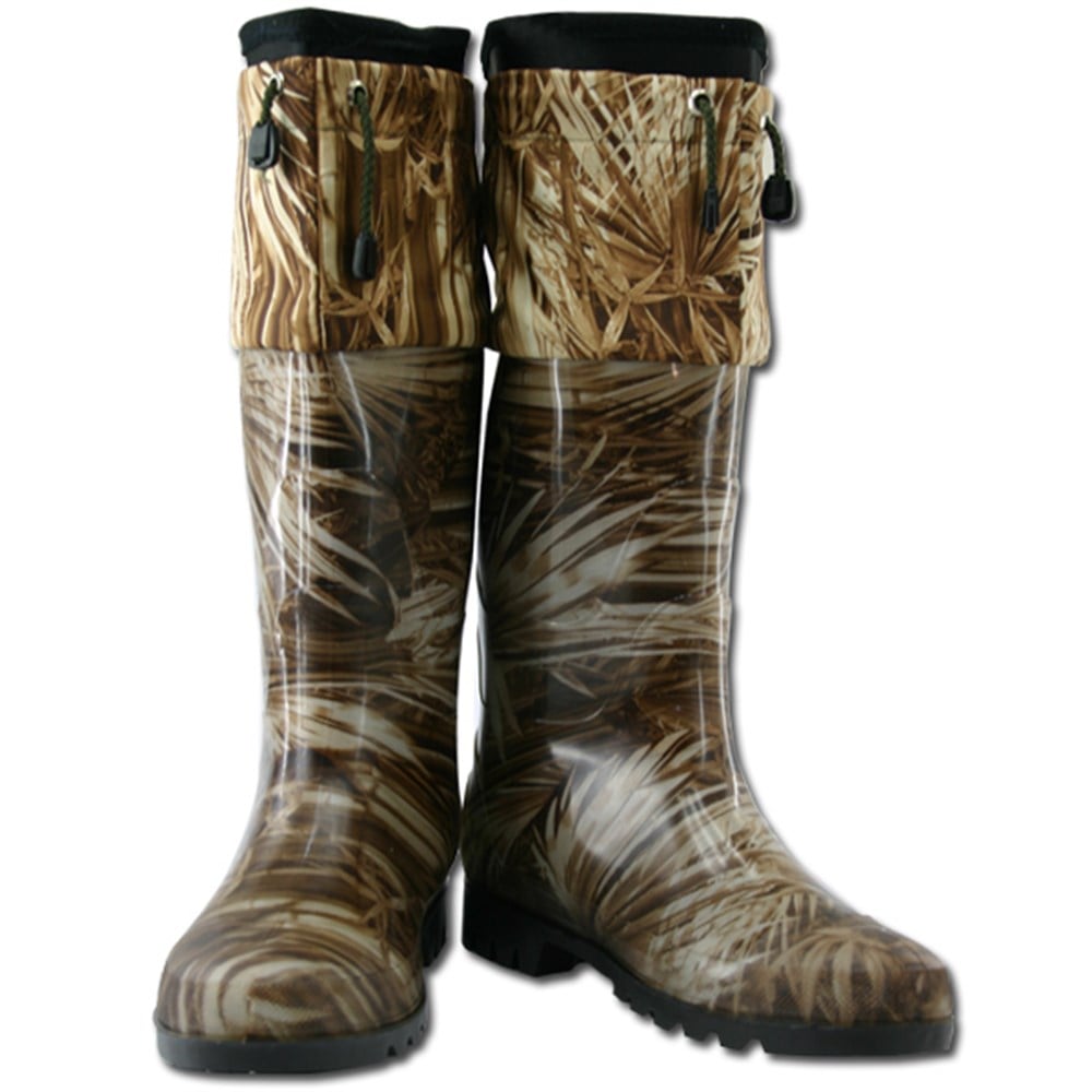 Saz Desenli Konçlu Çizme